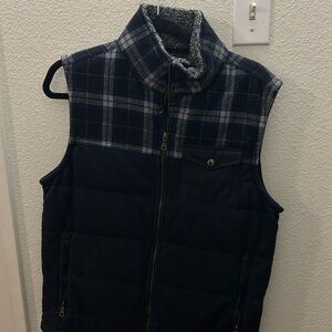 Banana Republic Blue Checkered Vest